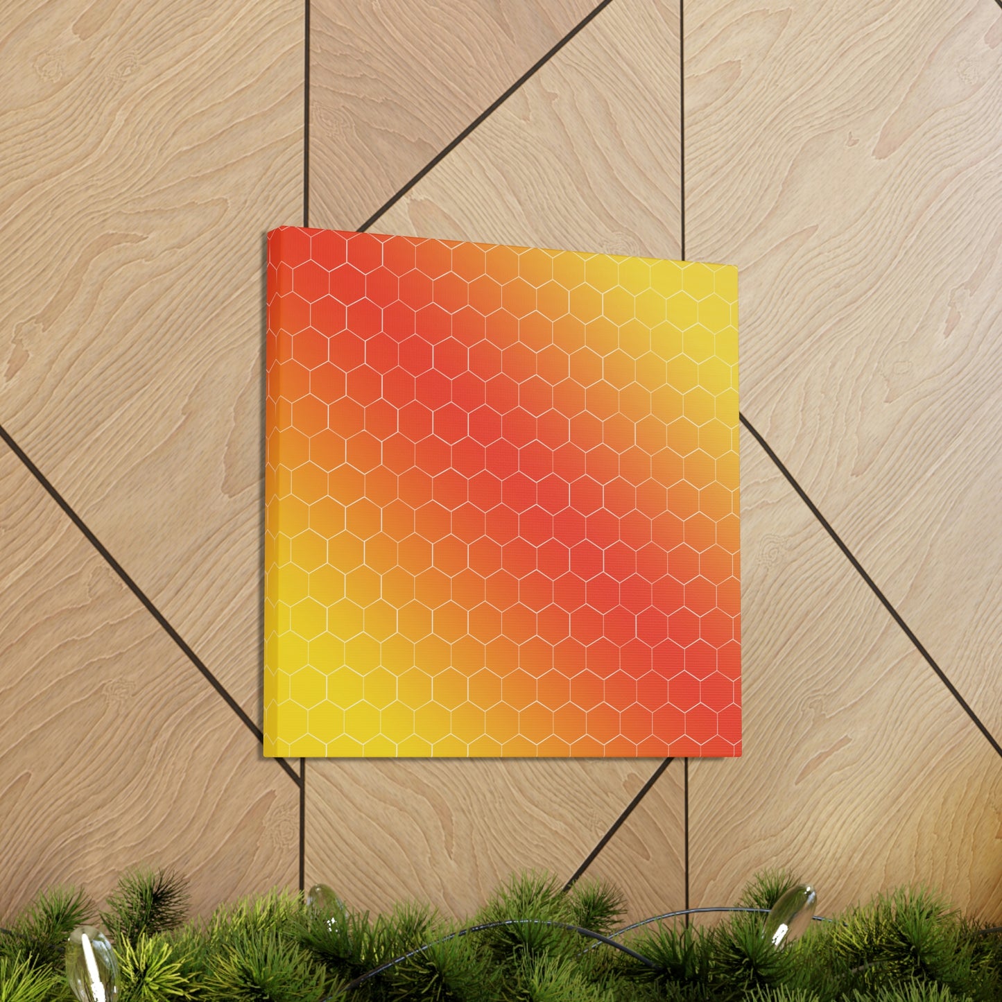 Bee Honeycomb Honey Nature Lovers Classic Art Canvas Gallery Wraps