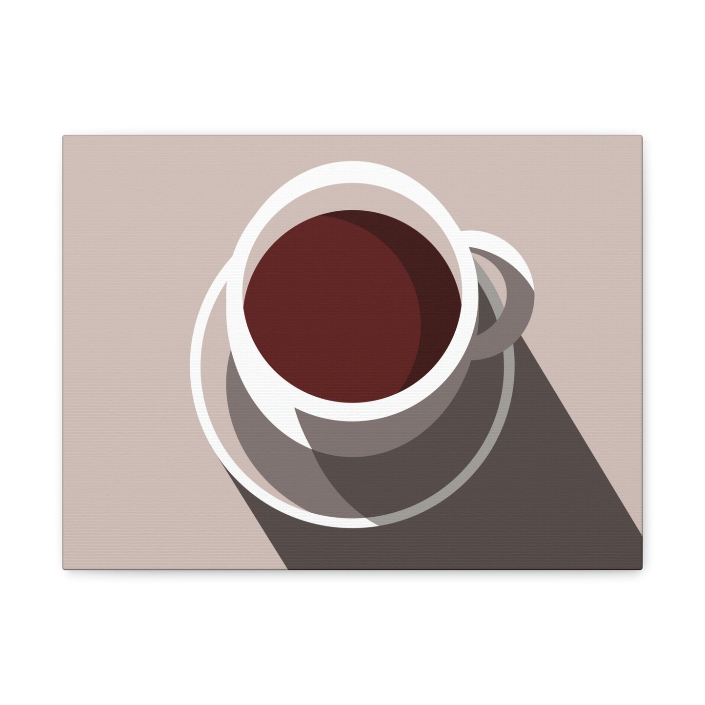 Cup Of Coffee Minimal Art Aesthetic Beige Aesthetic Classic Art Canvas Gallery Wraps