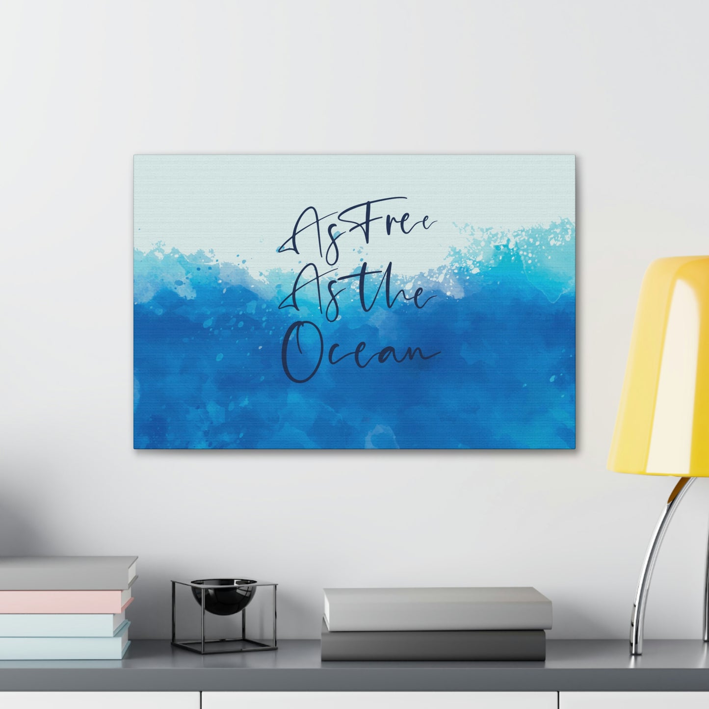 As Free As The Ocean Relationship Quotes Aesthetic Classic Art Canvas Gallery Wraps