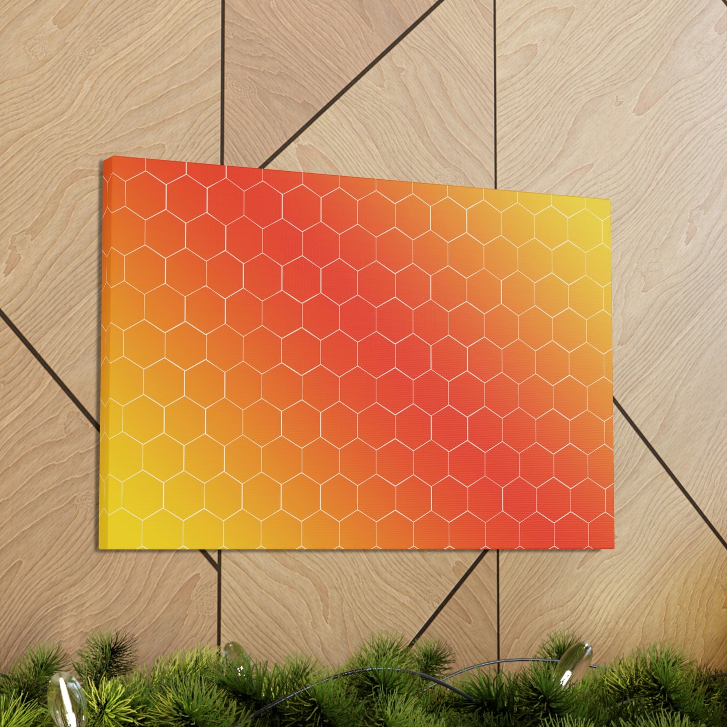 Bee Honeycomb Honey Nature Lovers Classic Art Canvas Gallery Wraps