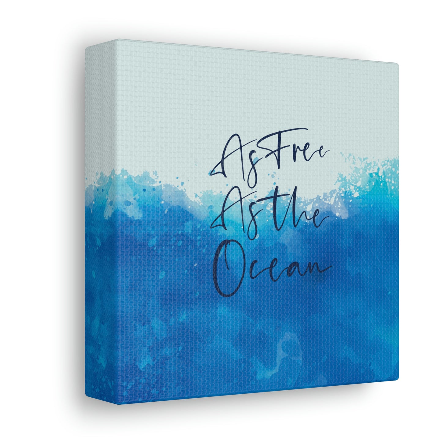 As Free As The Ocean Relationship Quotes Aesthetic Classic Art Canvas Gallery Wraps