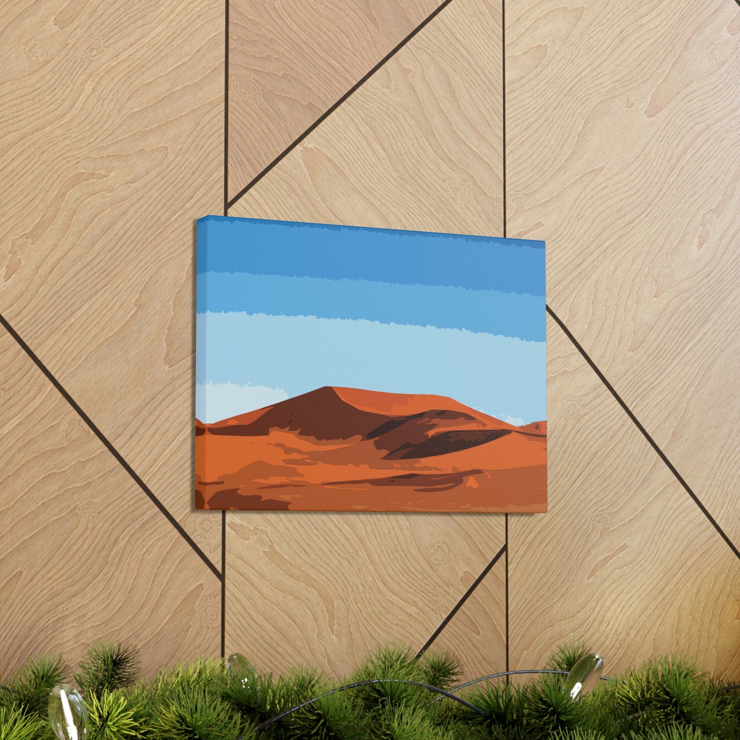 Landscape Desert Orange Sand Abstract Nature Modern Aesthetics Aesthetic Classic Art Canvas Gallery Wraps