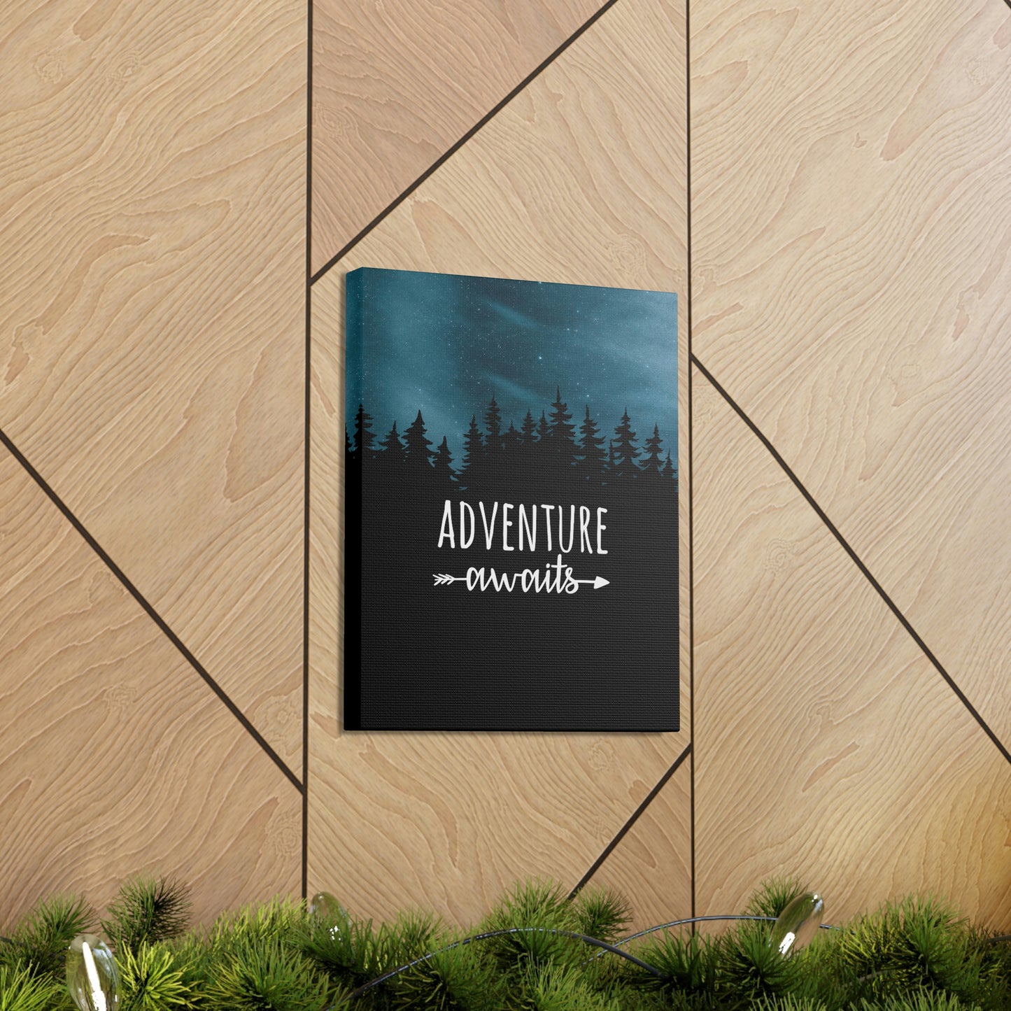 Adventure Awaits Art Vacation Landscape Explore Aesthetic Classic Art Canvas Gallery Wraps