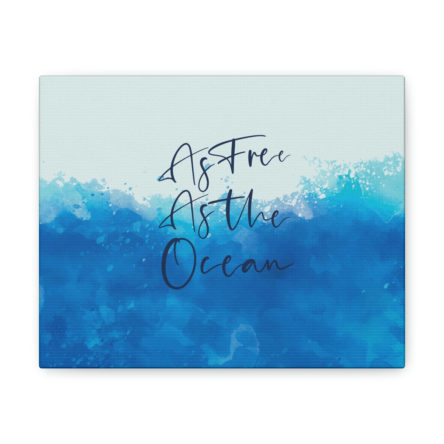 As Free As The Ocean Relationship Quotes Aesthetic Classic Art Canvas Gallery Wraps