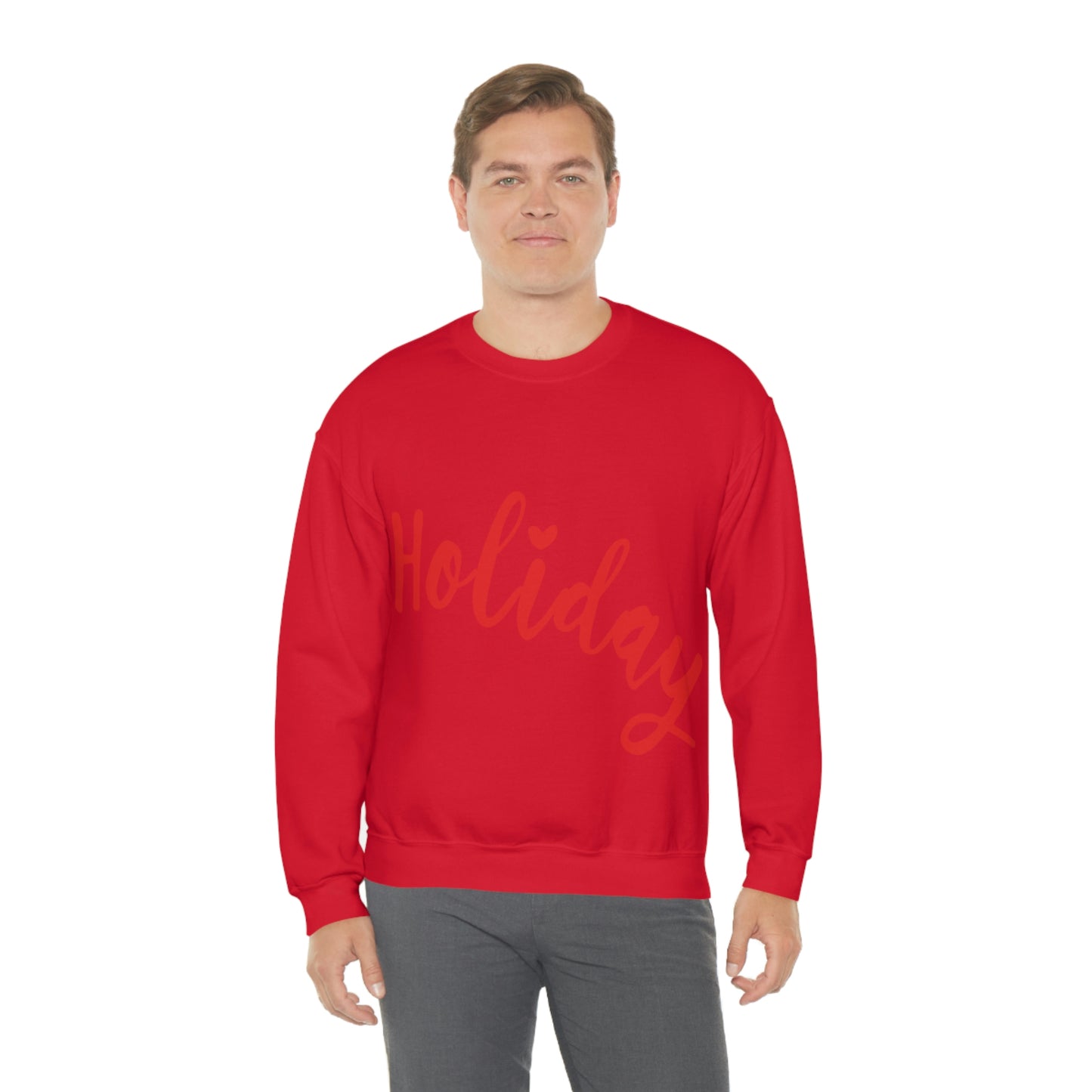 Holidays Red Text Weekend Quotes Unisex Heavy Blend™ Crewneck Sweatshirt