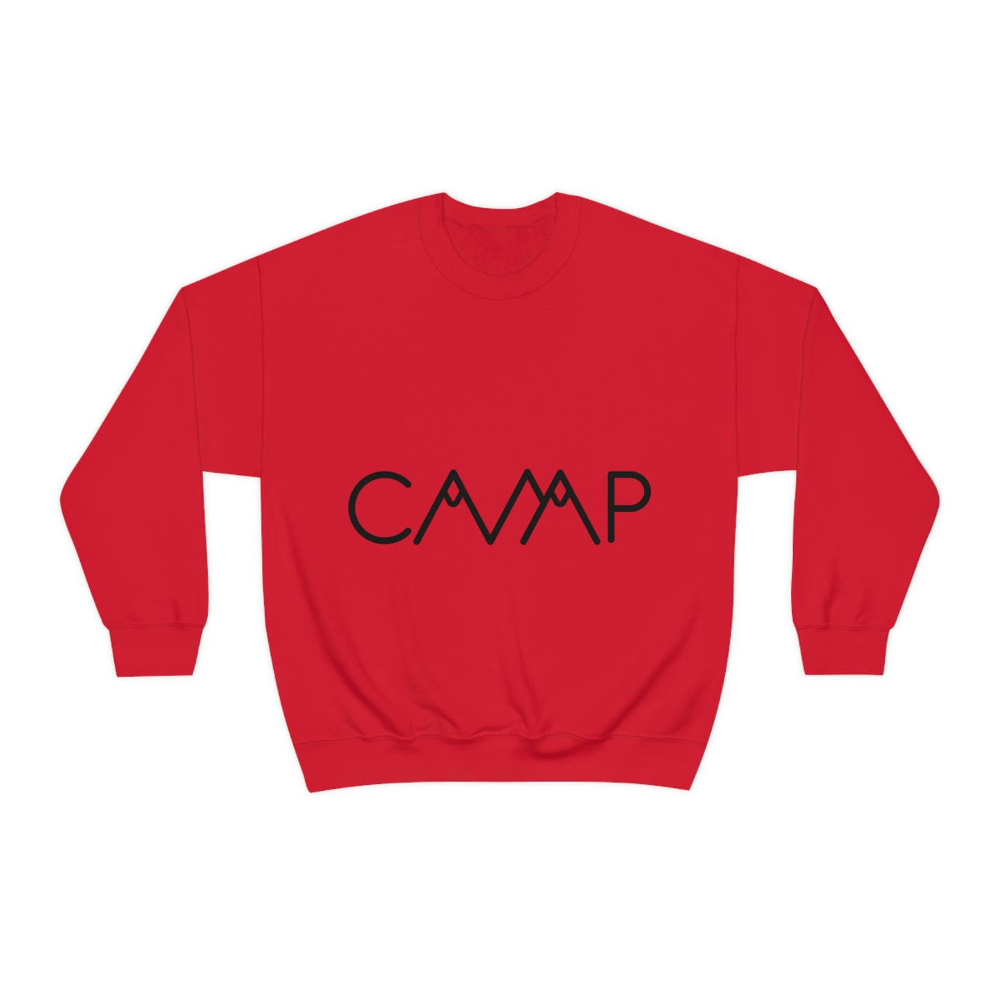 Camping Typography Minimal Art Unisex Heavy Blend™ Crewneck Sweatshirt