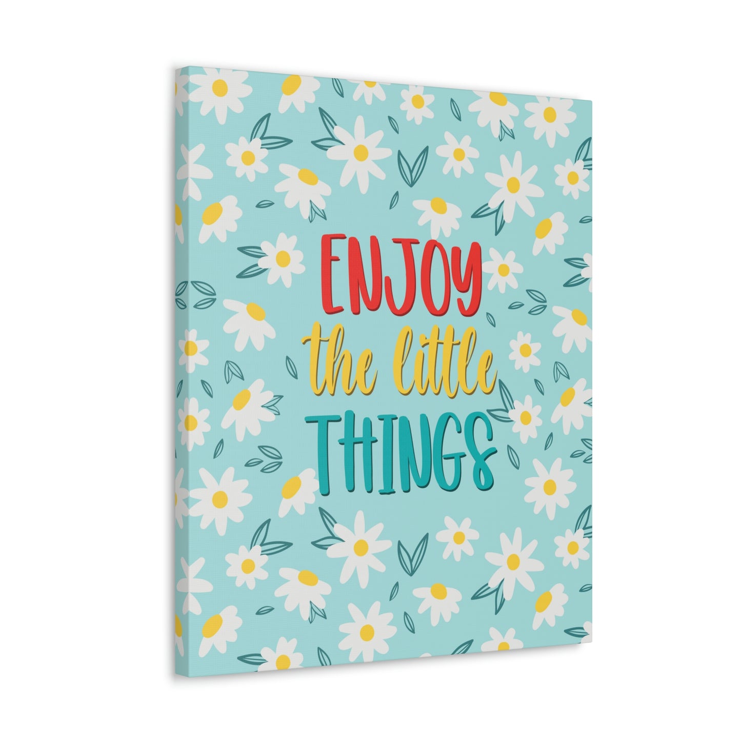 Enjoy The Little Things Aesthetic Classic Art Canvas Gallery Wraps