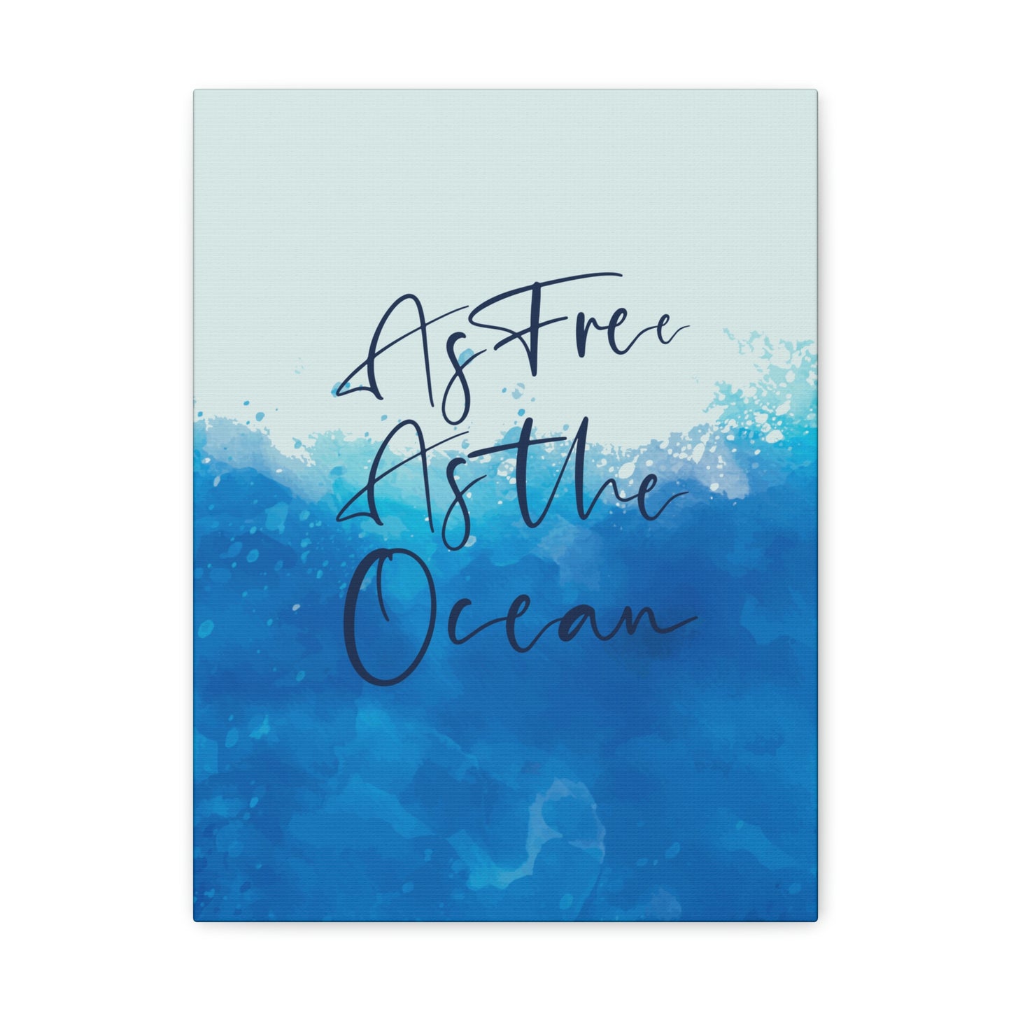 As Free As The Ocean Relationship Quotes Aesthetic Classic Art Canvas Gallery Wraps