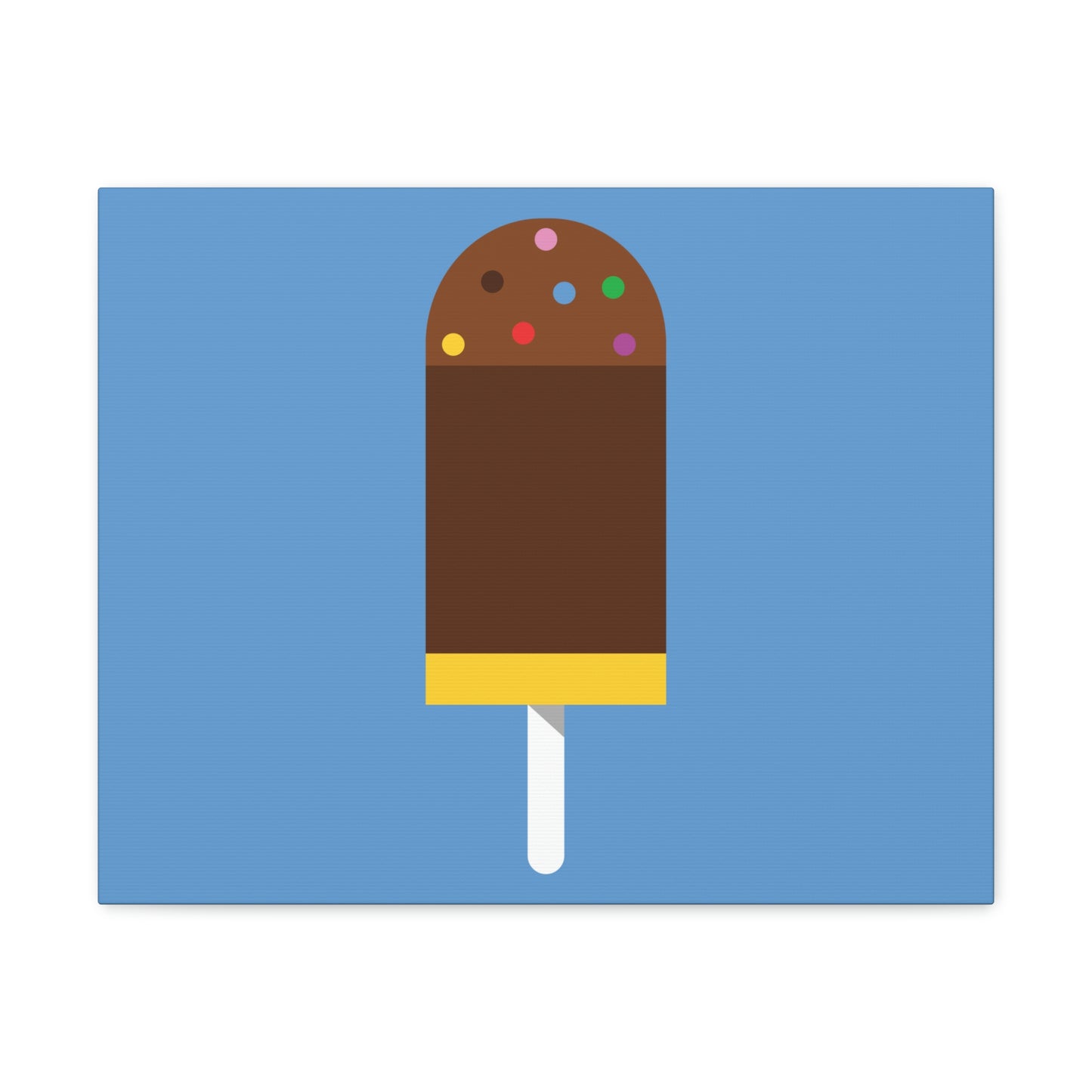 Ice Cream Lover Minimal Abstract Aesthetic Classic Art Canvas Gallery Wraps