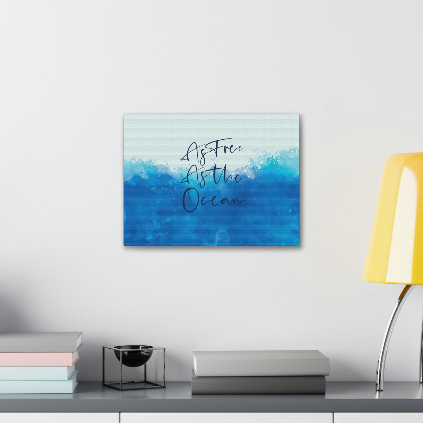 As Free As The Ocean Relationship Quotes Aesthetic Classic Art Canvas Gallery Wraps