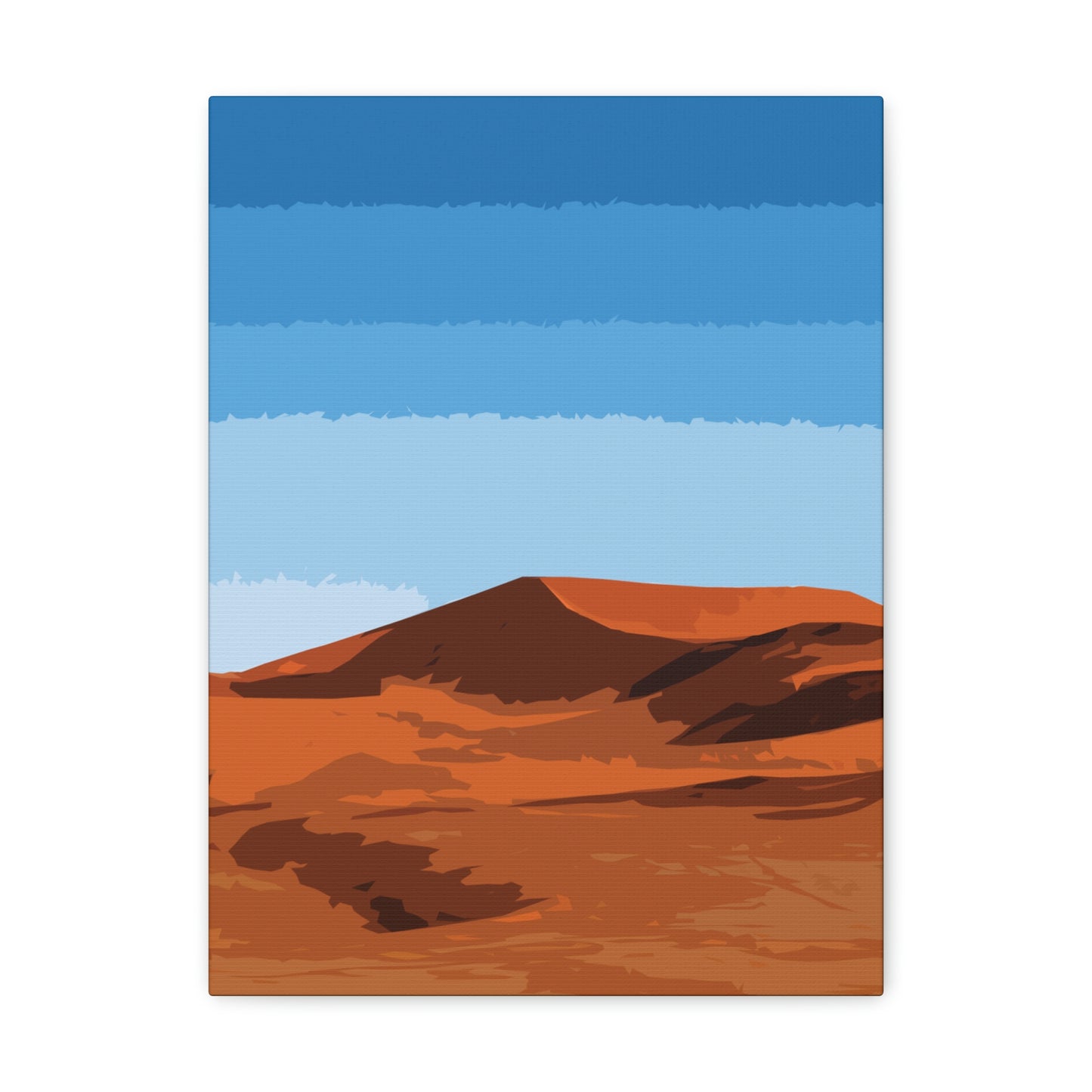 Landscape Desert Orange Sand Abstract Nature Modern Aesthetics Aesthetic Classic Art Canvas Gallery Wraps