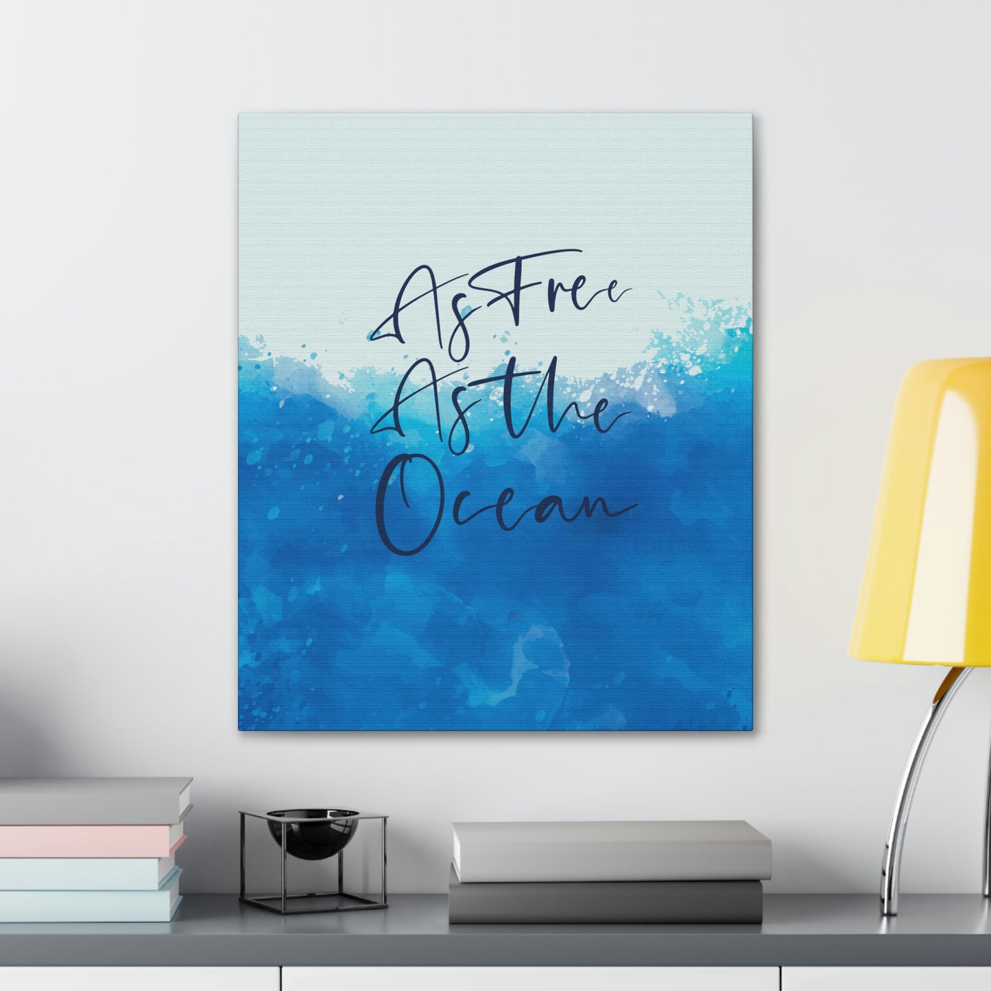 As Free As The Ocean Relationship Quotes Aesthetic Classic Art Canvas Gallery Wraps