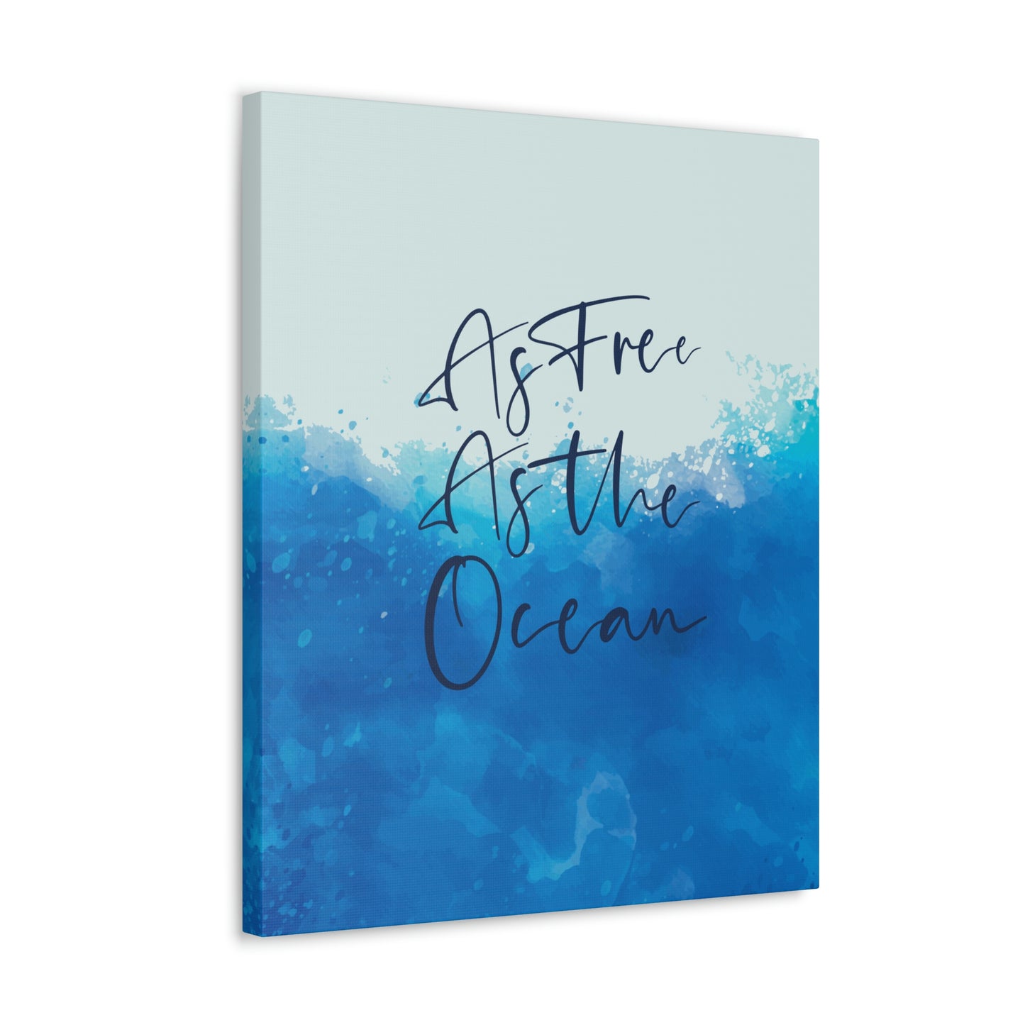 As Free As The Ocean Relationship Quotes Aesthetic Classic Art Canvas Gallery Wraps