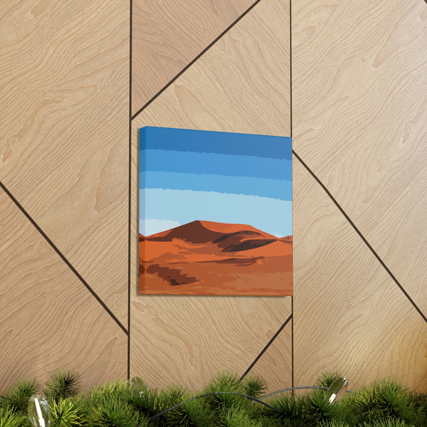 Landscape Desert Orange Sand Abstract Nature Modern Aesthetics Aesthetic Classic Art Canvas Gallery Wraps