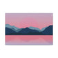 Landscape Mountains Nature Watercolor Sunset Water Classic Art Canvas Gallery Wraps