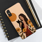 Woman with Black Cat Mininal Sunflowers Aesthetic Art Tough Phone Cases Case-Mate