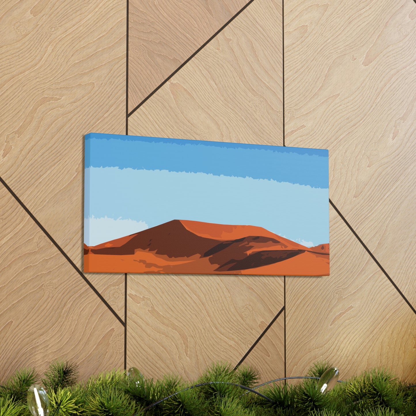 Landscape Desert Orange Sand Abstract Nature Modern Aesthetics Aesthetic Classic Art Canvas Gallery Wraps