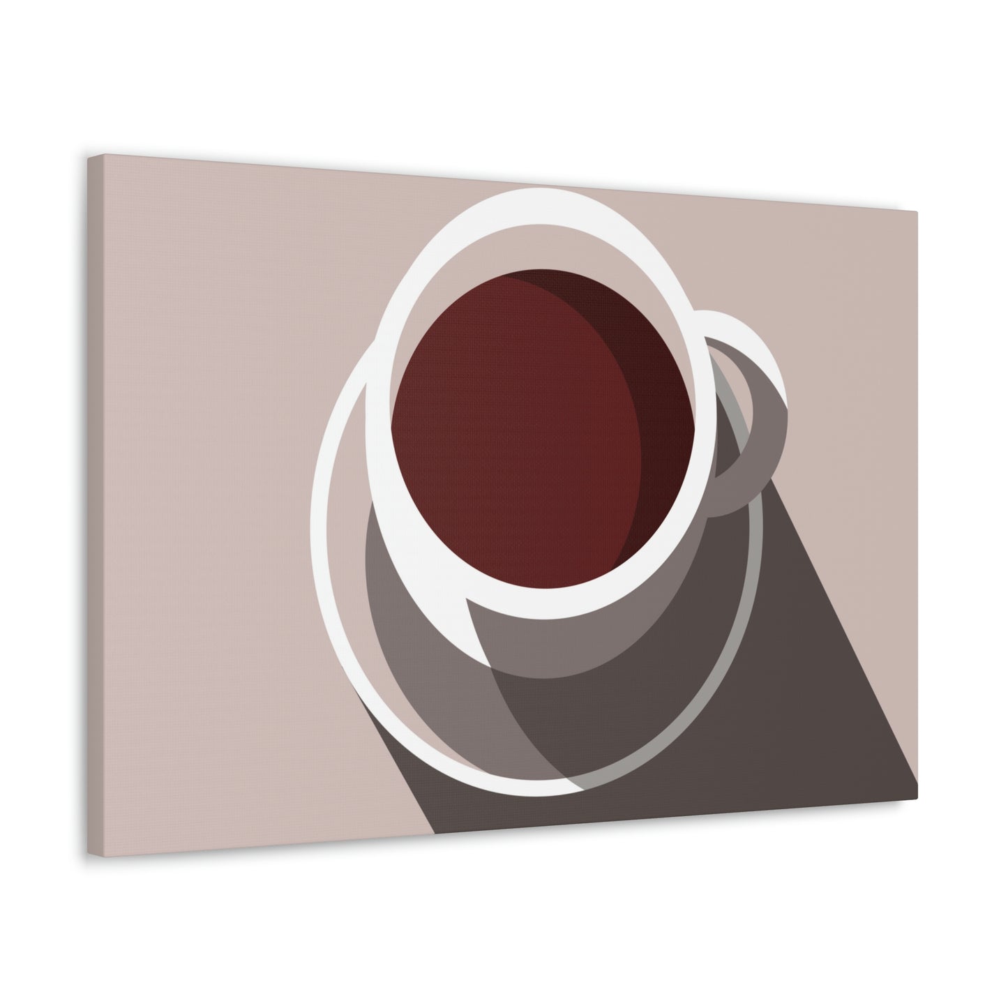 Cup Of Coffee Minimal Art Aesthetic Beige Aesthetic Classic Art Canvas Gallery Wraps