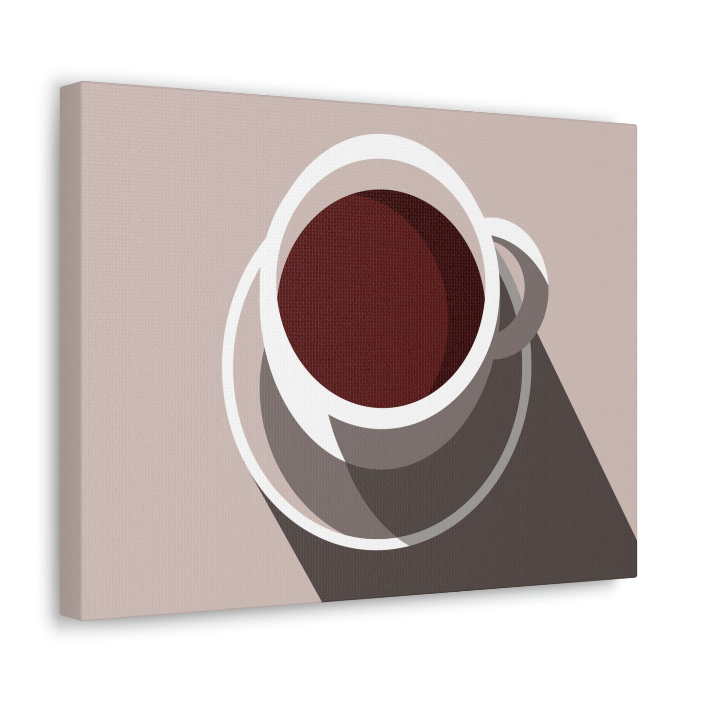 Cup Of Coffee Minimal Art Aesthetic Beige Aesthetic Classic Art Canvas Gallery Wraps