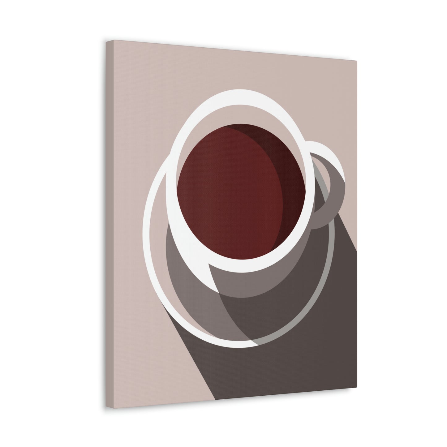 Cup Of Coffee Minimal Art Aesthetic Beige Aesthetic Classic Art Canvas Gallery Wraps