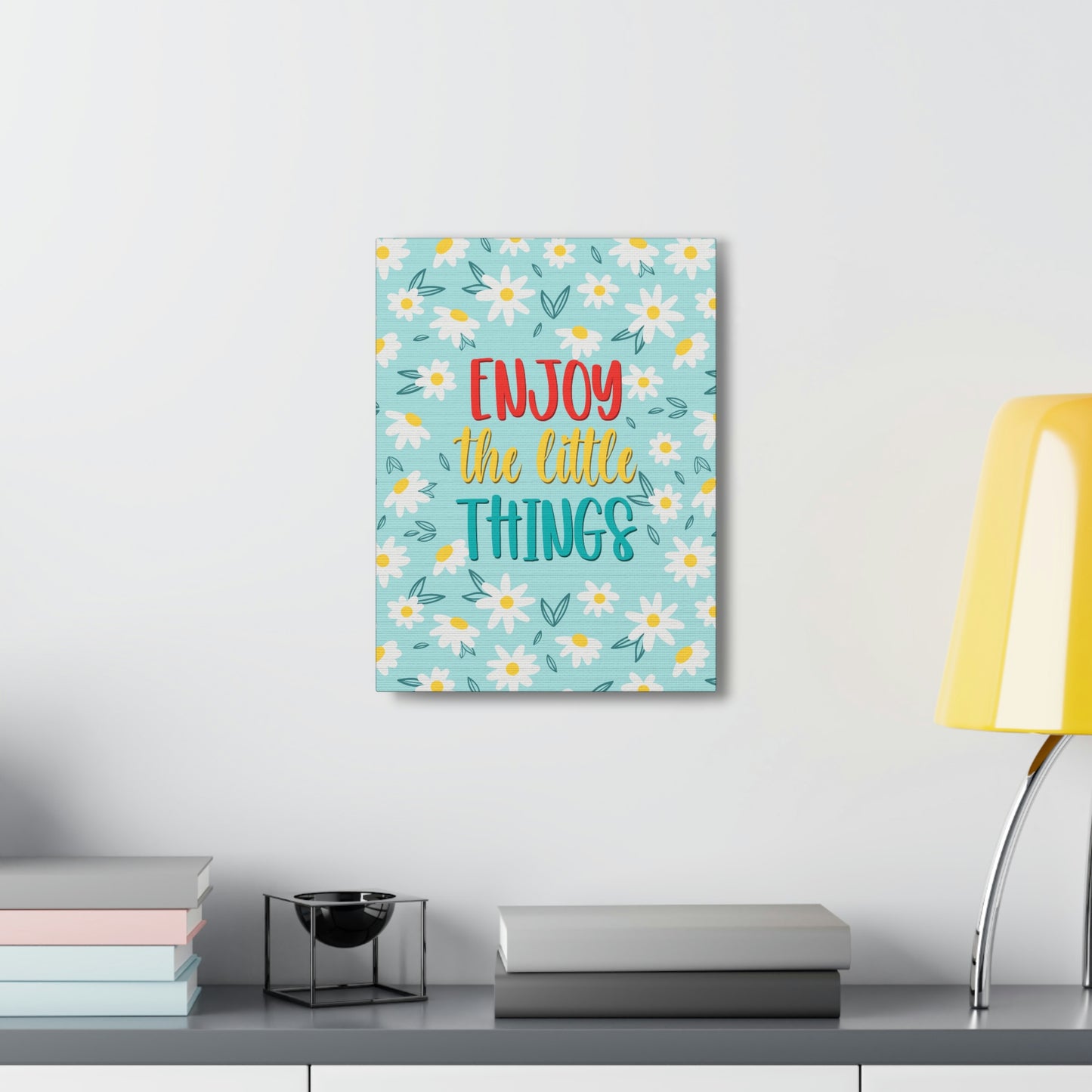 Enjoy The Little Things Aesthetic Classic Art Canvas Gallery Wraps