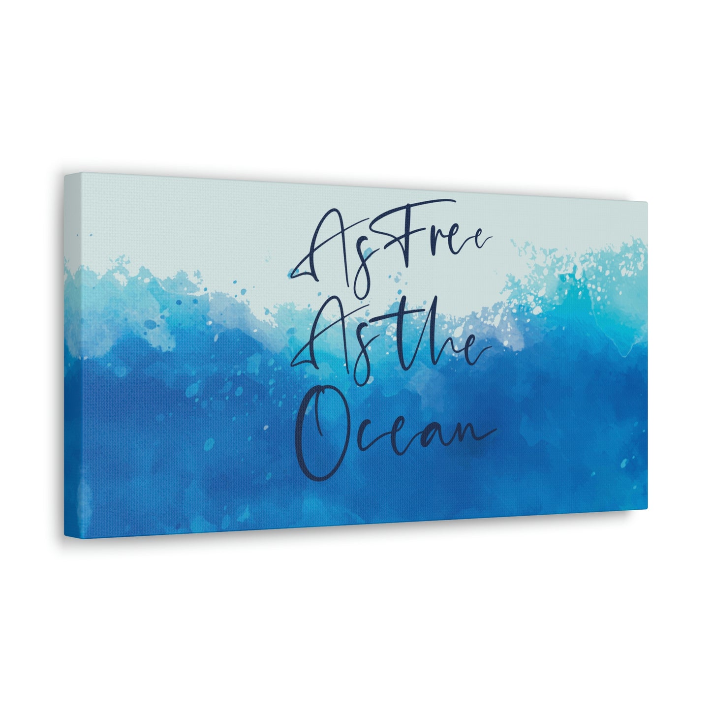 As Free As The Ocean Relationship Quotes Aesthetic Classic Art Canvas Gallery Wraps