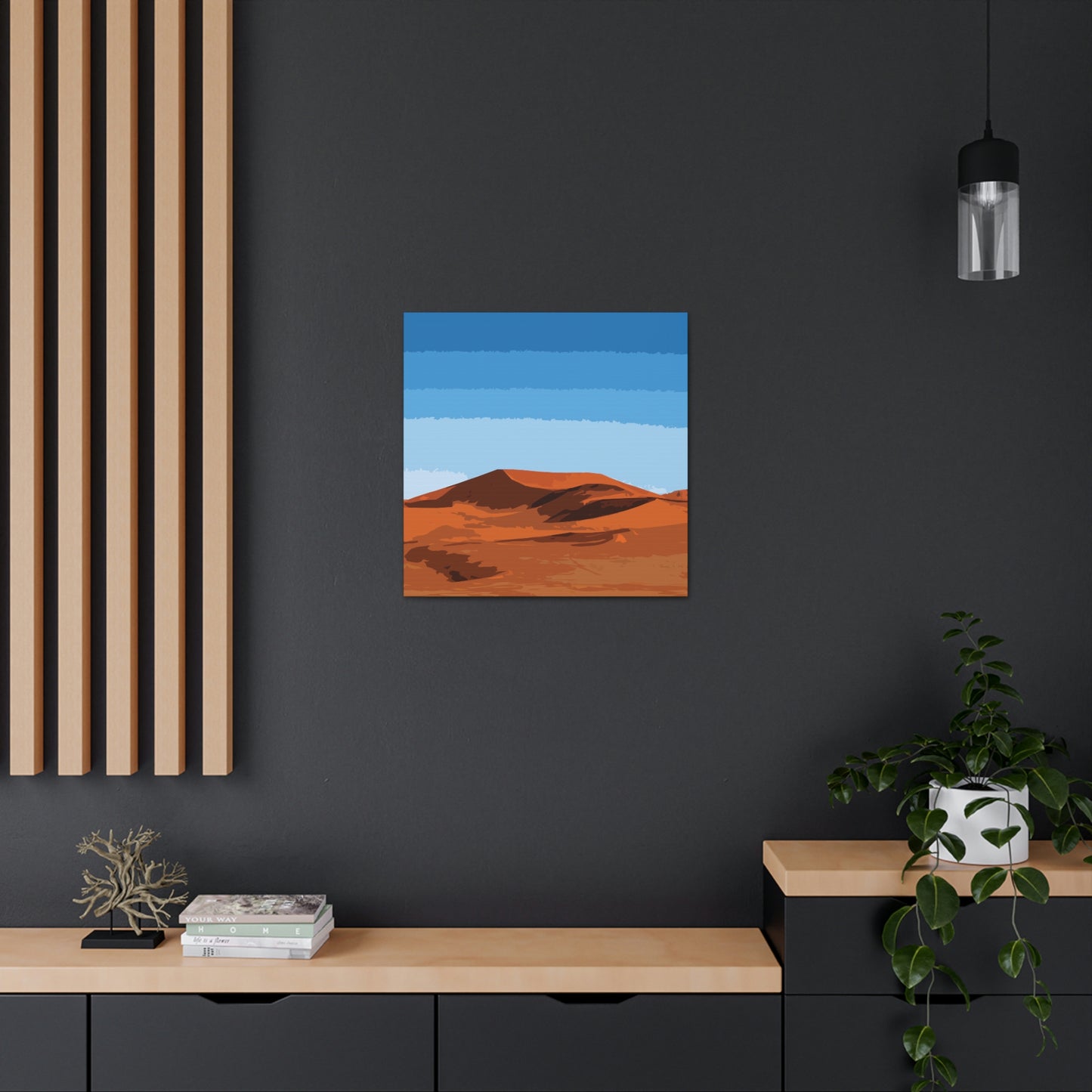 Landscape Desert Orange Sand Abstract Nature Modern Aesthetics Aesthetic Classic Art Canvas Gallery Wraps