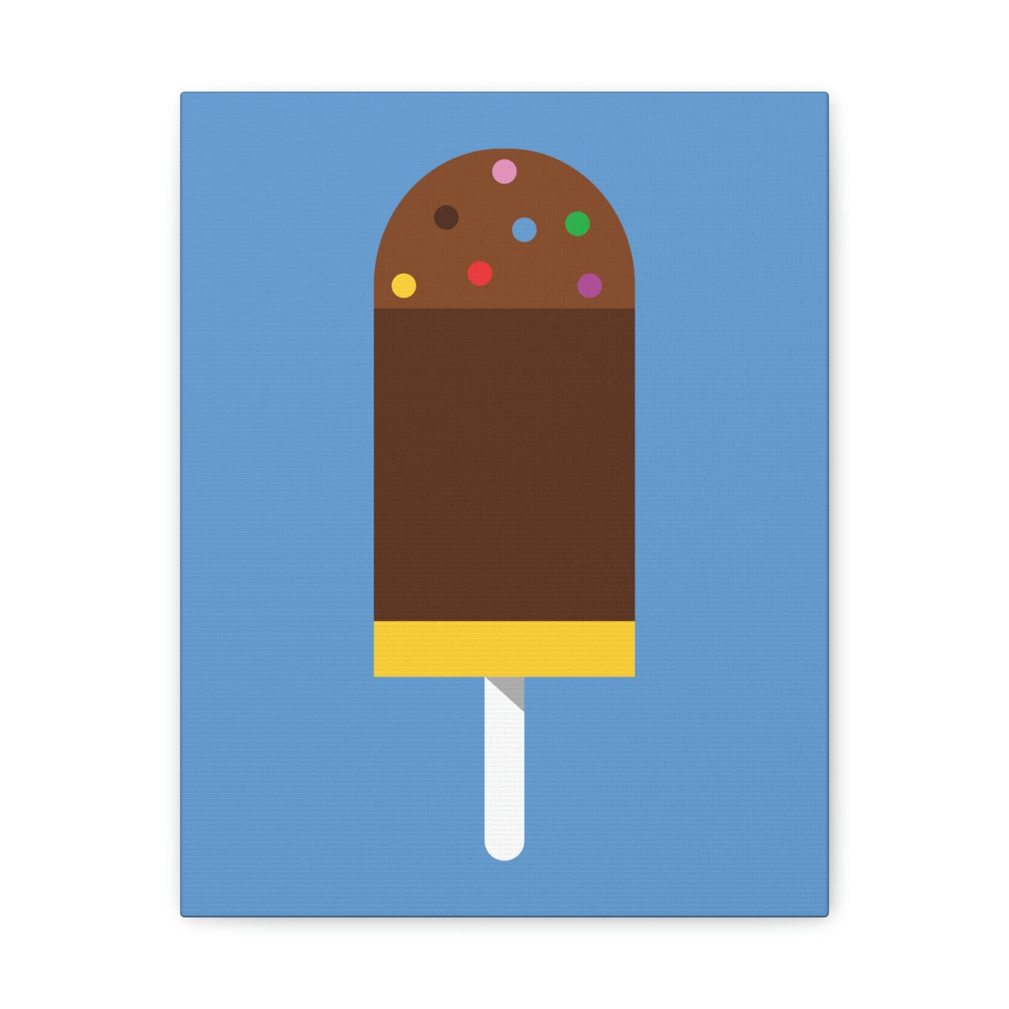 Ice Cream Lover Minimal Abstract Aesthetic Classic Art Canvas Gallery Wraps