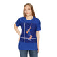 Tennis Player Blue Art Sports Team Unisex Jersey Short Sleeve T-Shirt