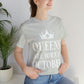 Queens Are Born in October Happy Birthday Unisex Jersey Short Sleeve T-Shirt