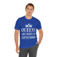 Queens Are Born in September Happy Birthday Unisex Jersey Short Sleeve T-Shirt