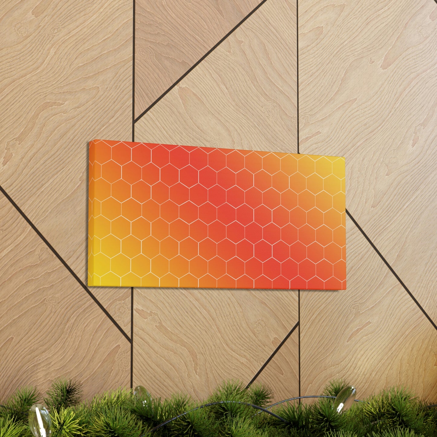 Bee Honeycomb Honey Nature Lovers Classic Art Canvas Gallery Wraps