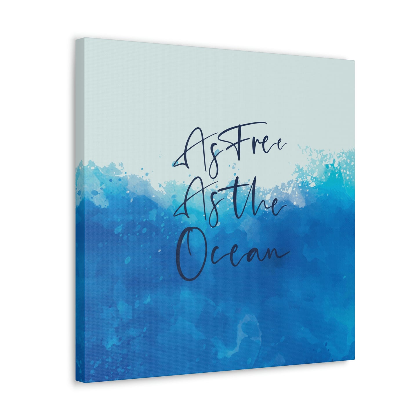 As Free As The Ocean Relationship Quotes Aesthetic Classic Art Canvas Gallery Wraps