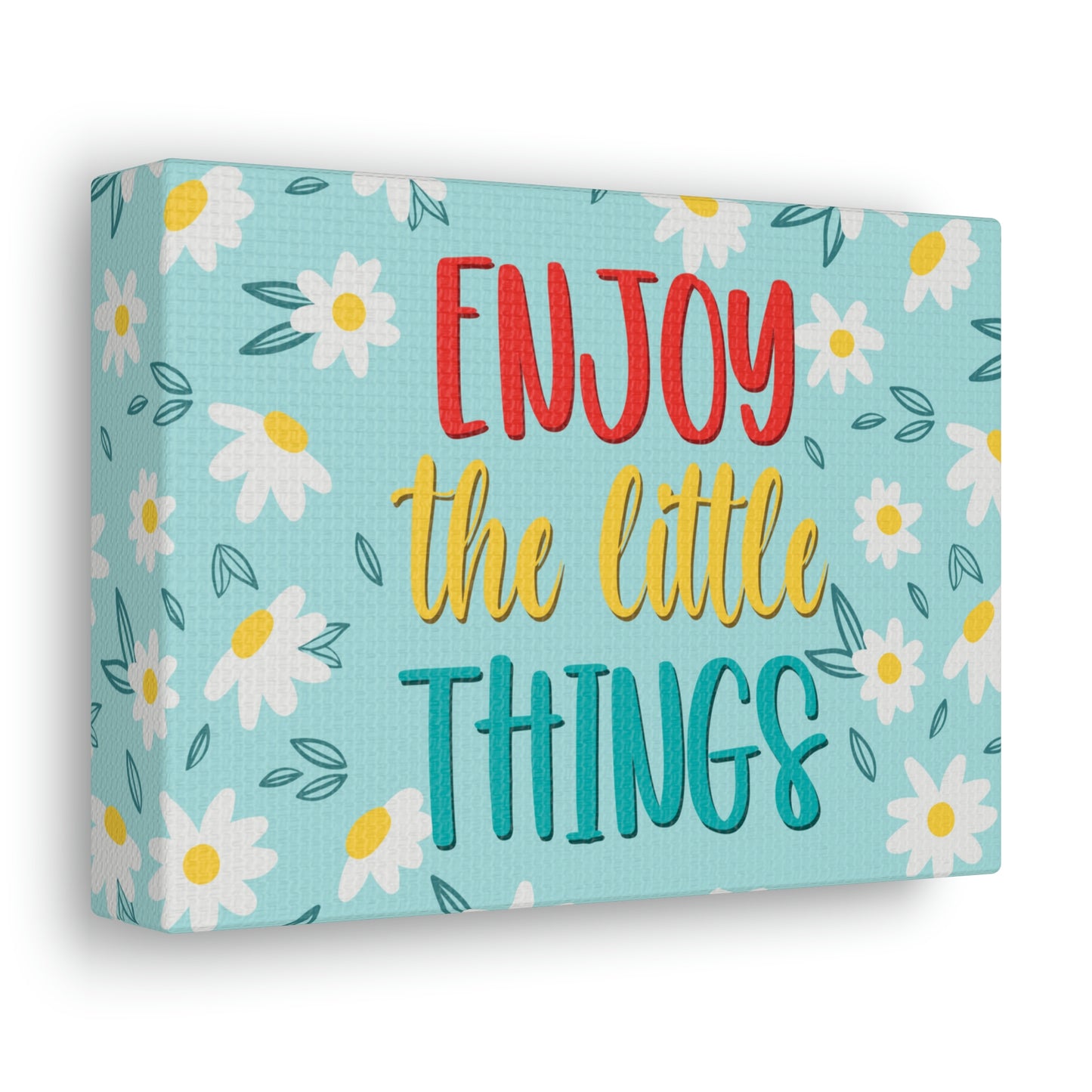 Enjoy The Little Things Aesthetic Classic Art Canvas Gallery Wraps