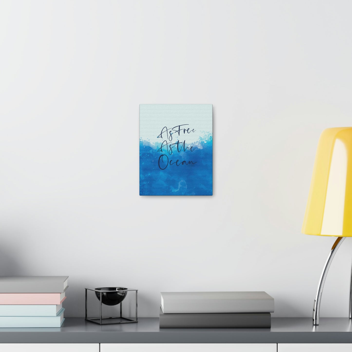 As Free As The Ocean Relationship Quotes Aesthetic Classic Art Canvas Gallery Wraps