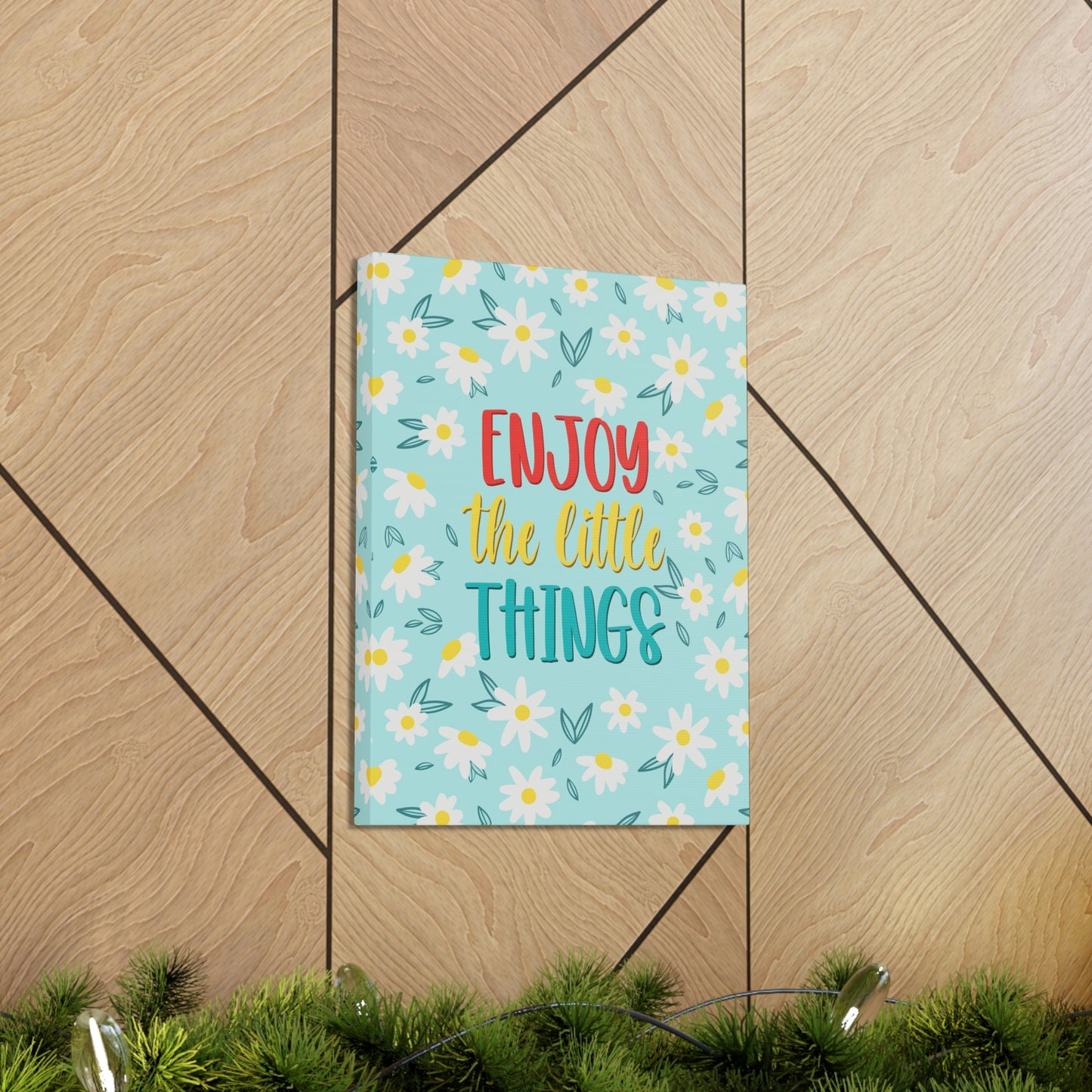 Enjoy The Little Things Aesthetic Classic Art Canvas Gallery Wraps