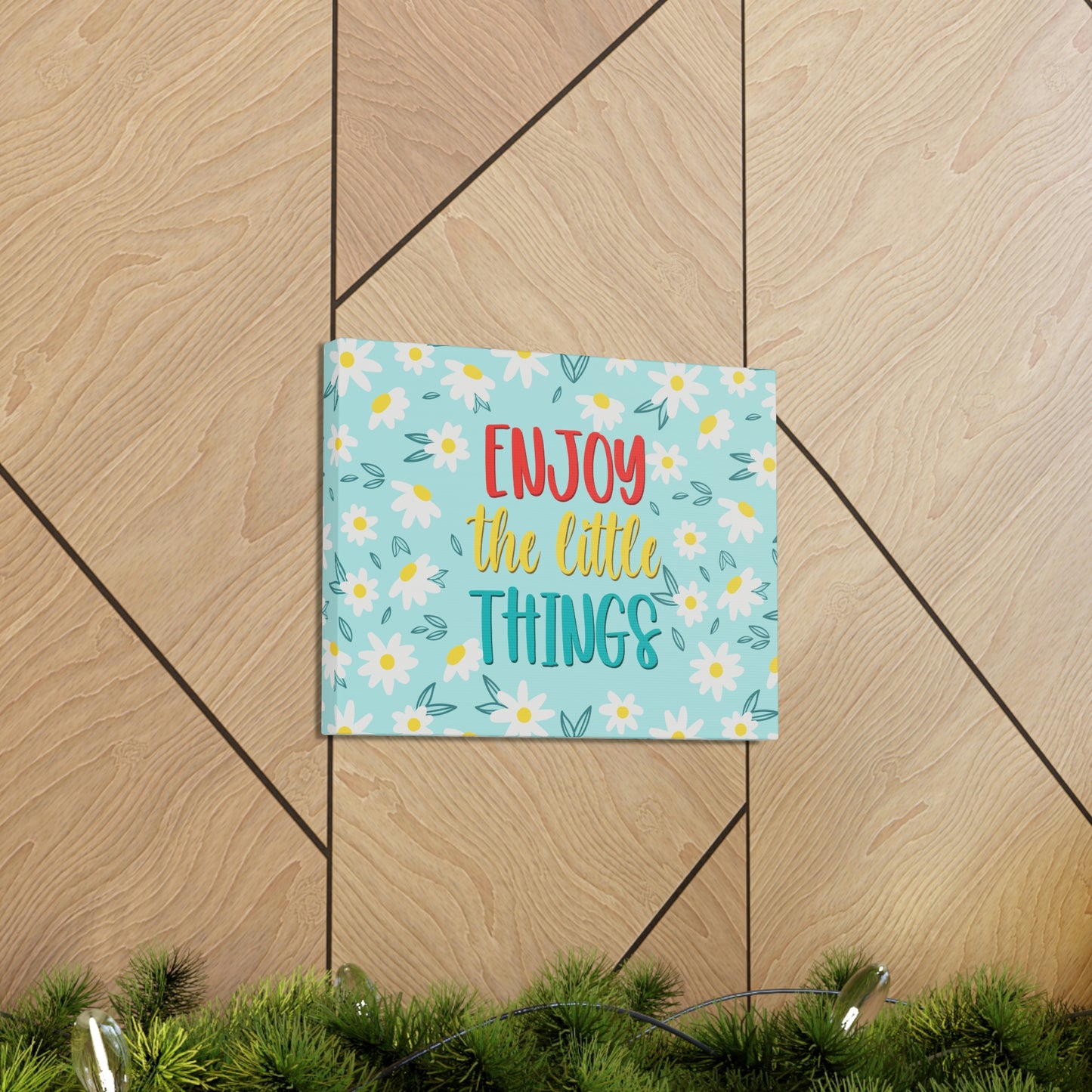 Enjoy The Little Things Aesthetic Classic Art Canvas Gallery Wraps