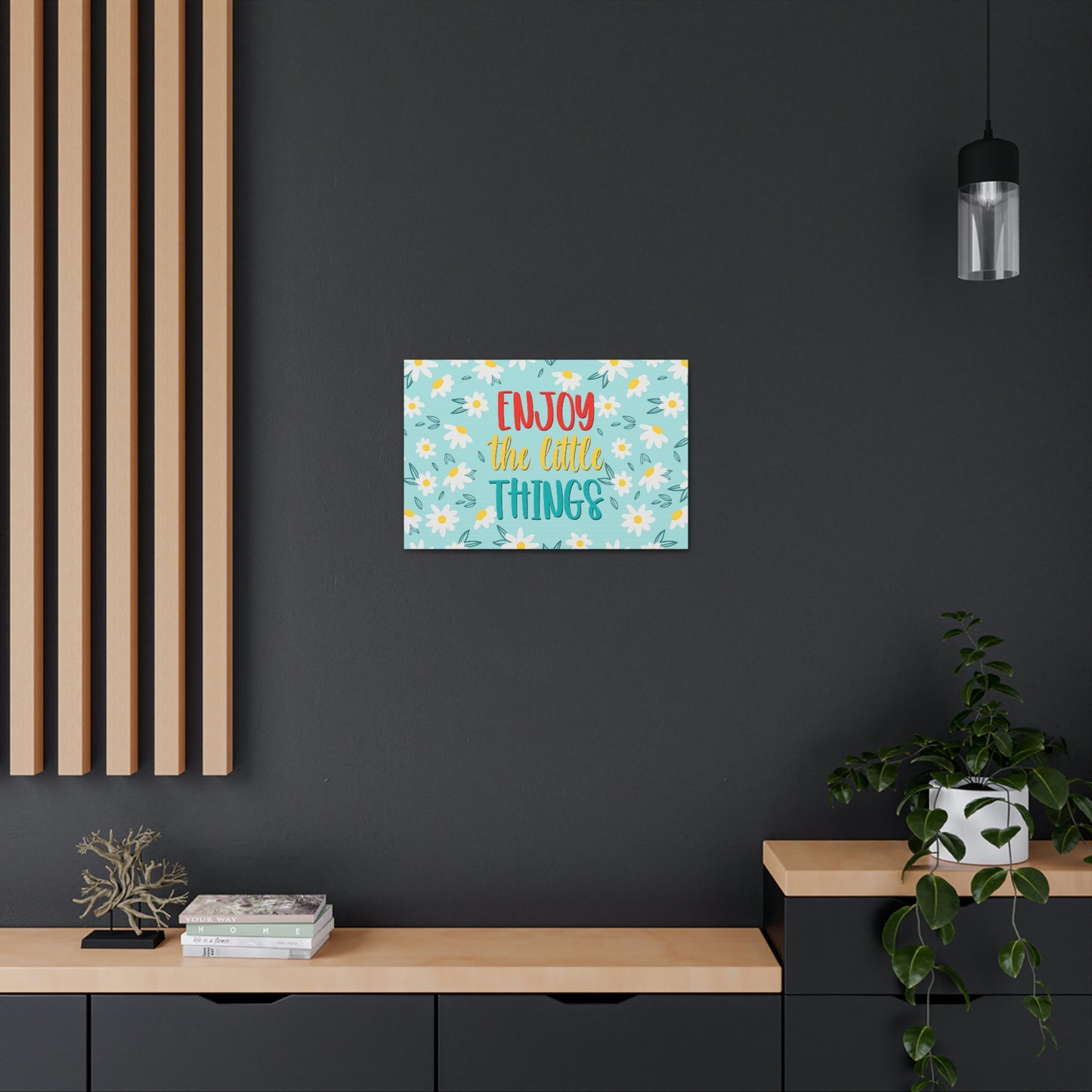 Enjoy The Little Things Aesthetic Classic Art Canvas Gallery Wraps