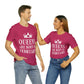 Queens Are Born in February Happy Birthday Unisex Jersey Short Sleeve T-Shirt