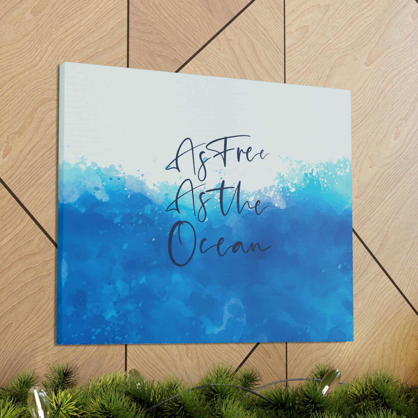 As Free As The Ocean Relationship Quotes Aesthetic Classic Art Canvas Gallery Wraps