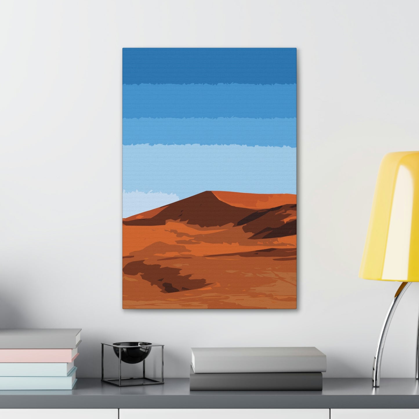 Landscape Desert Orange Sand Abstract Nature Modern Aesthetics Aesthetic Classic Art Canvas Gallery Wraps