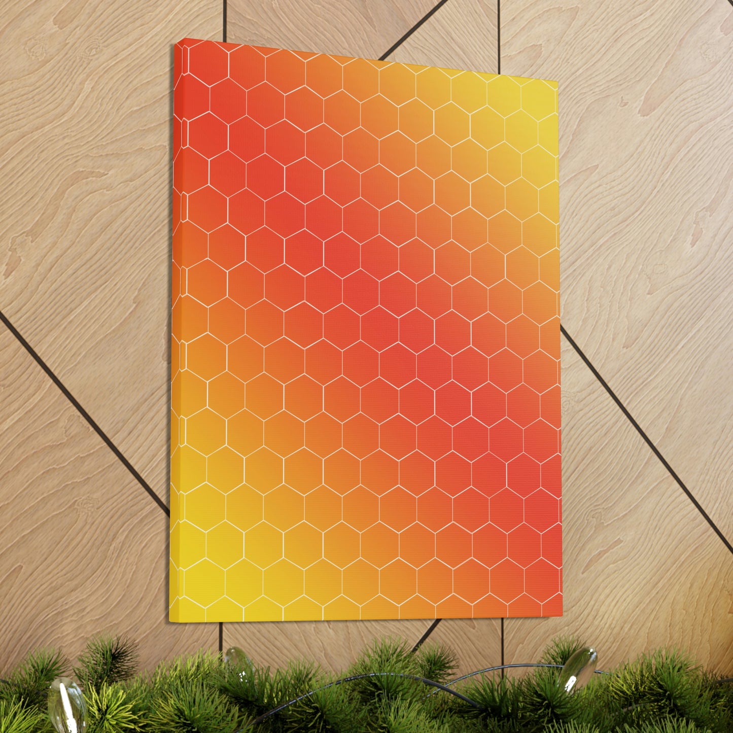 Bee Honeycomb Honey Nature Lovers Classic Art Canvas Gallery Wraps