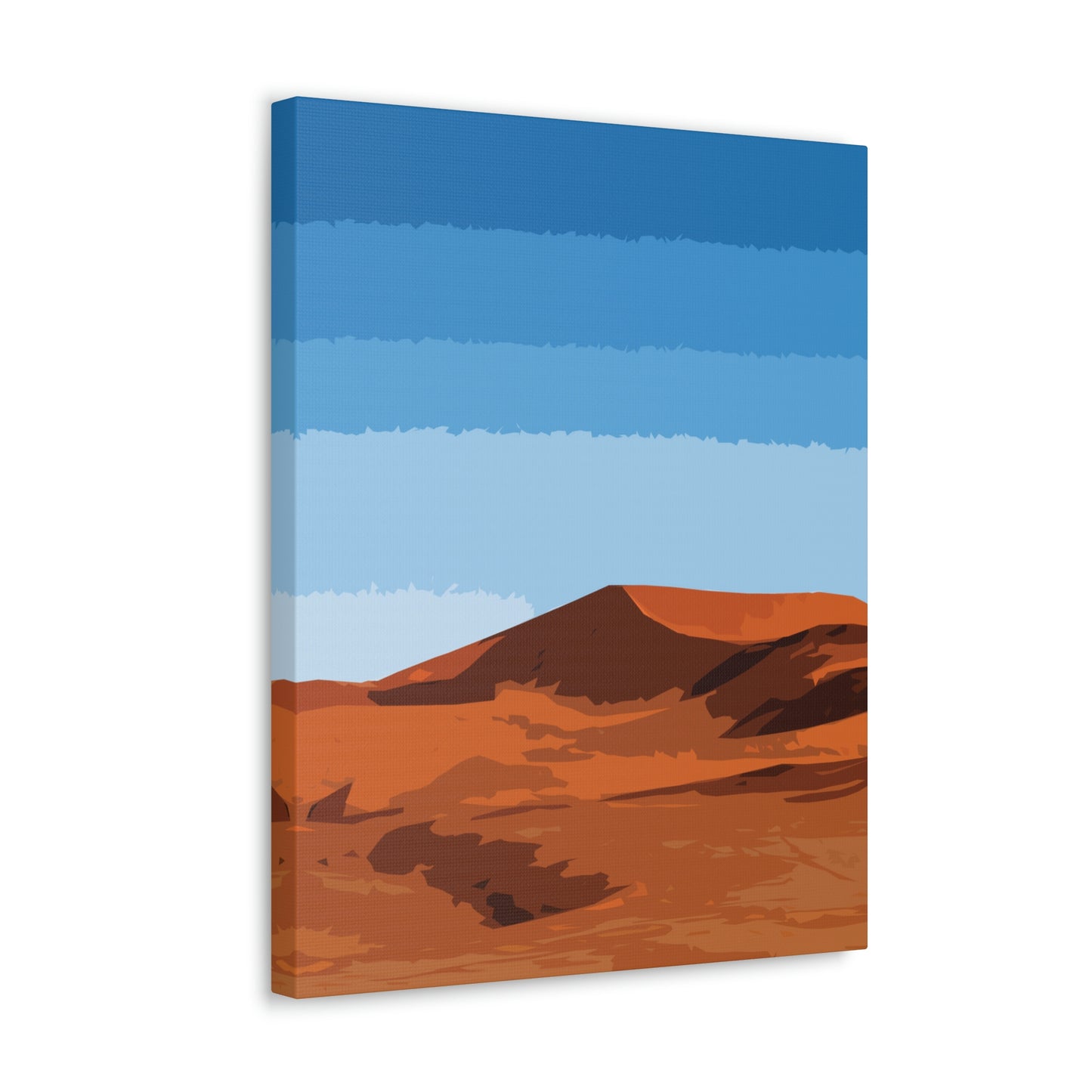 Landscape Desert Orange Sand Abstract Nature Modern Aesthetics Aesthetic Classic Art Canvas Gallery Wraps