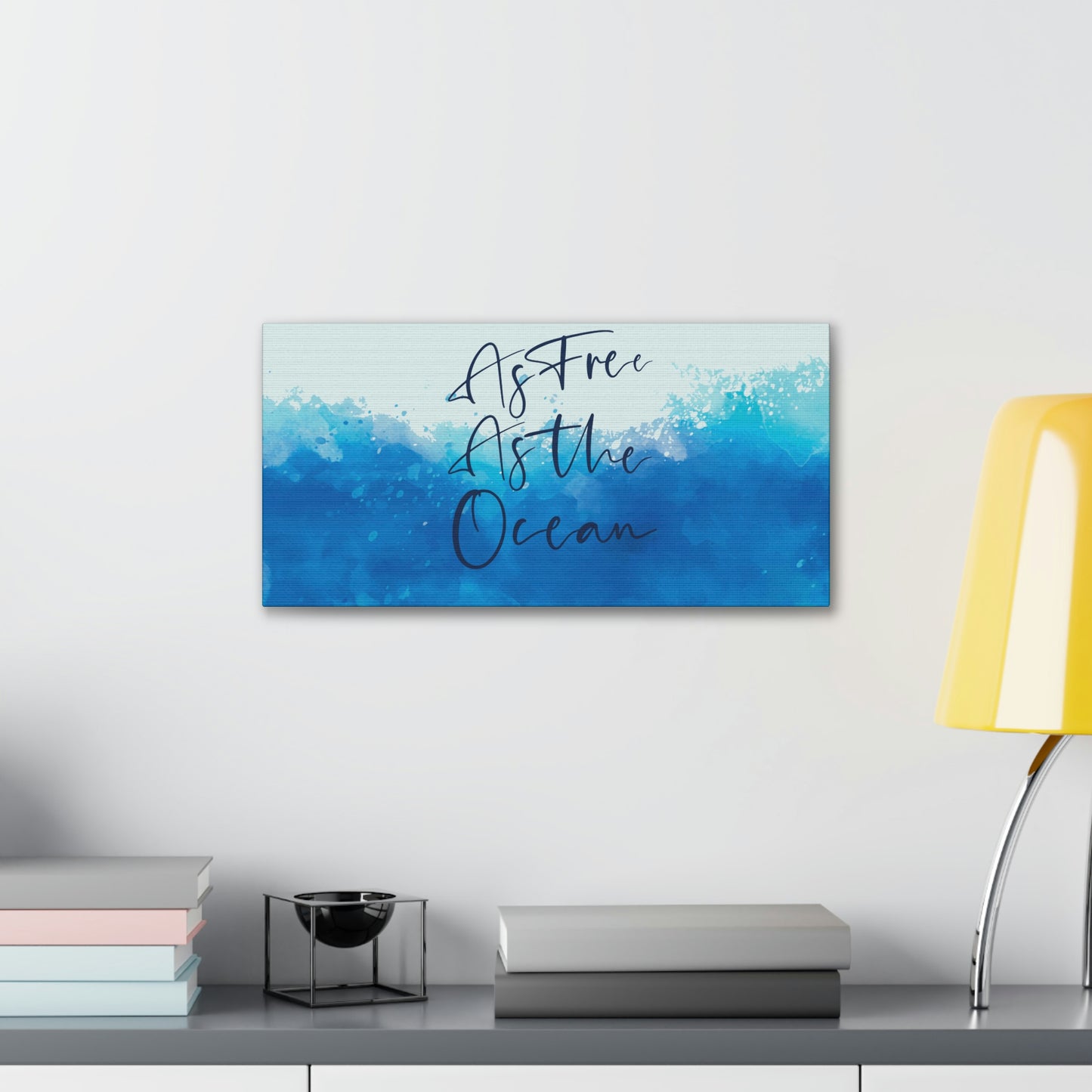 As Free As The Ocean Relationship Quotes Aesthetic Classic Art Canvas Gallery Wraps