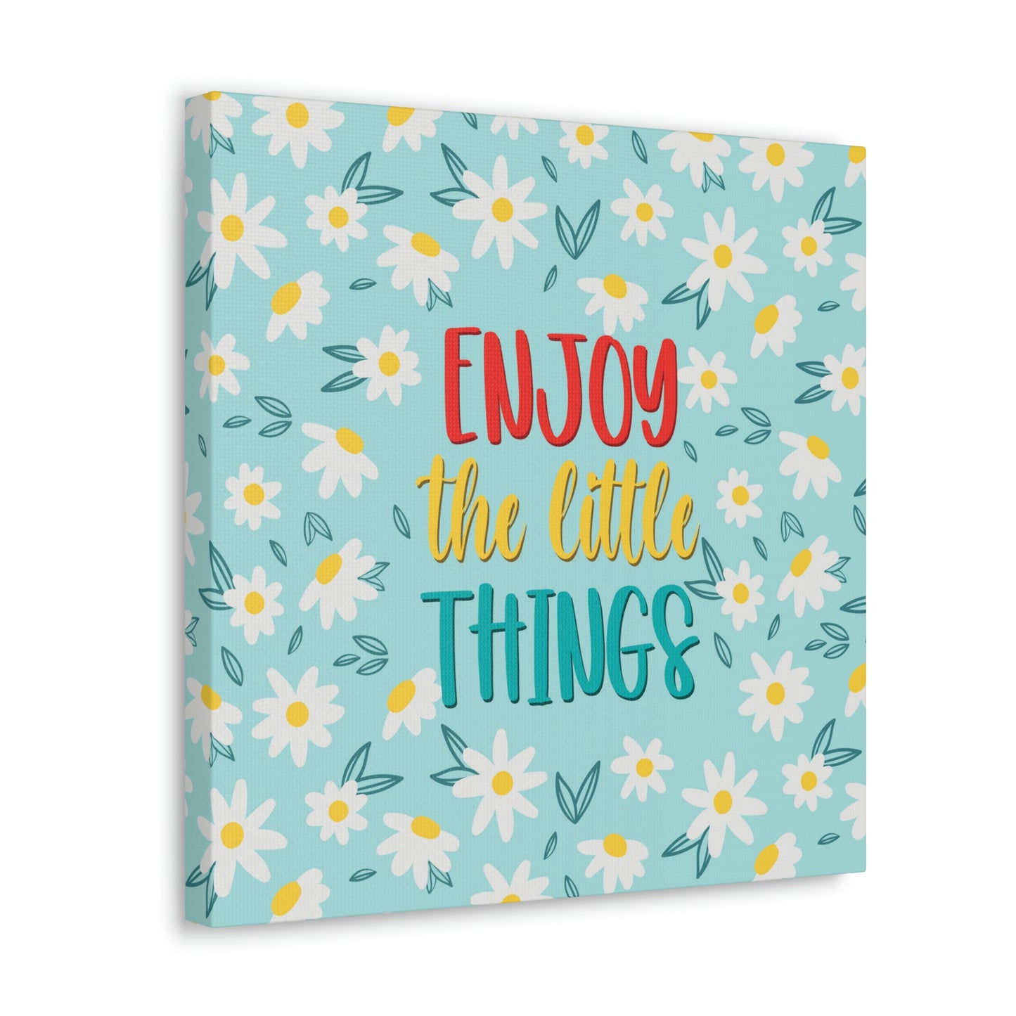 Enjoy The Little Things Aesthetic Classic Art Canvas Gallery Wraps