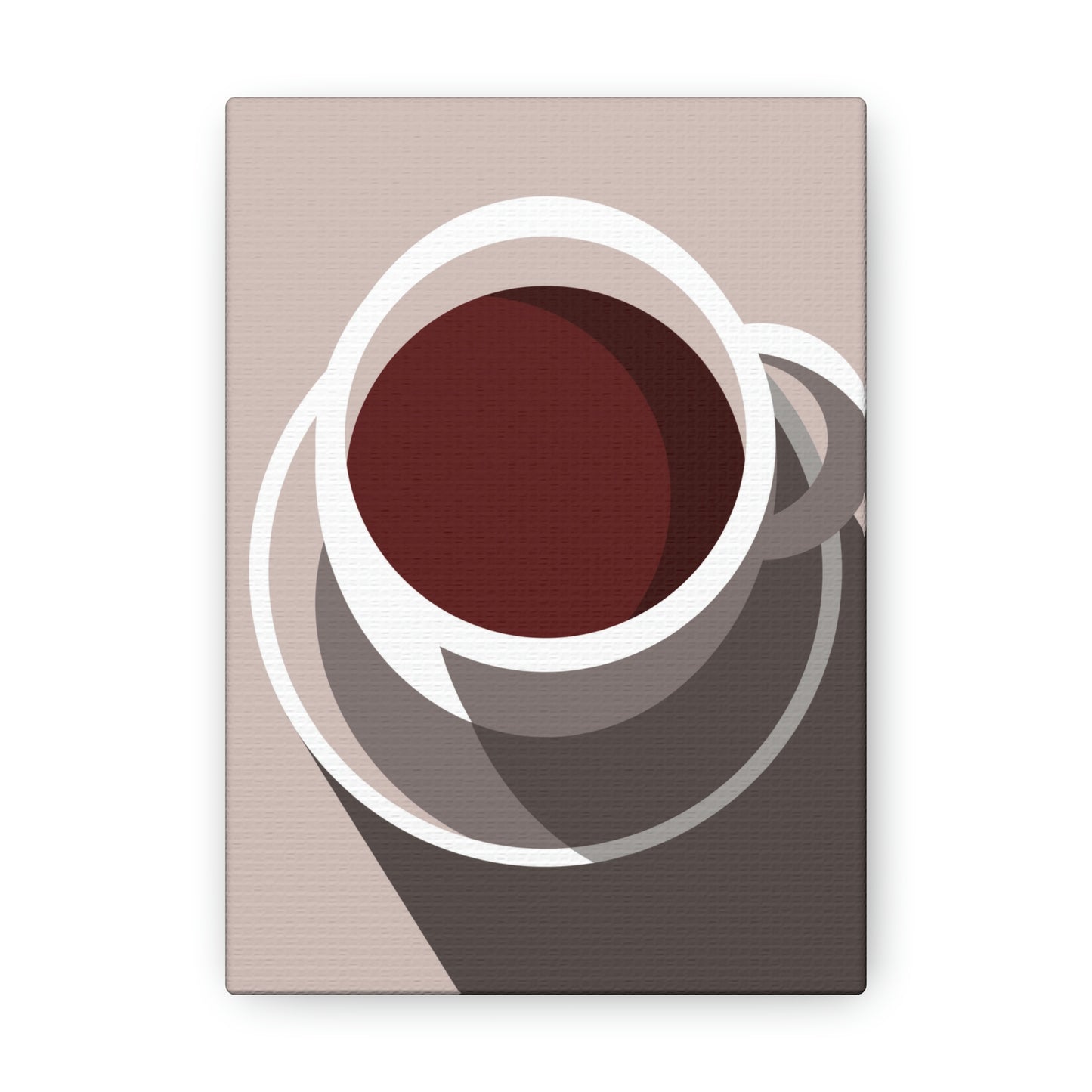 Cup Of Coffee Minimal Art Aesthetic Beige Aesthetic Classic Art Canvas Gallery Wraps