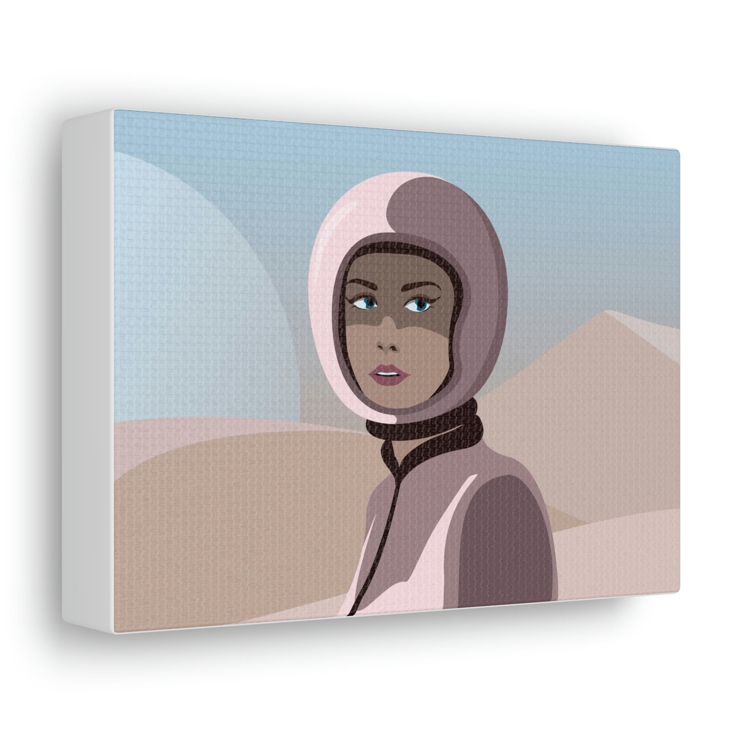 Astronaut Woman Aliens Minimal Aesthetic Classic Art Canvas Gallery Wraps