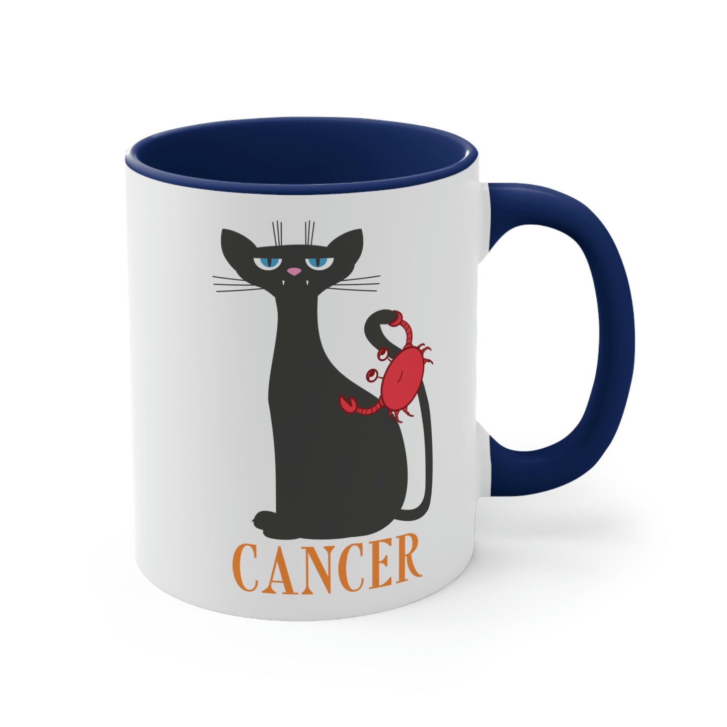 Cancer Cat Zodiac Sign Classic Accent Coffee Mug 11oz