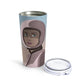 Astronaut Woman Aliens Minimal Art Aesthetic Stainless Steel Hot or Cold Vacuum Tumbler 20oz