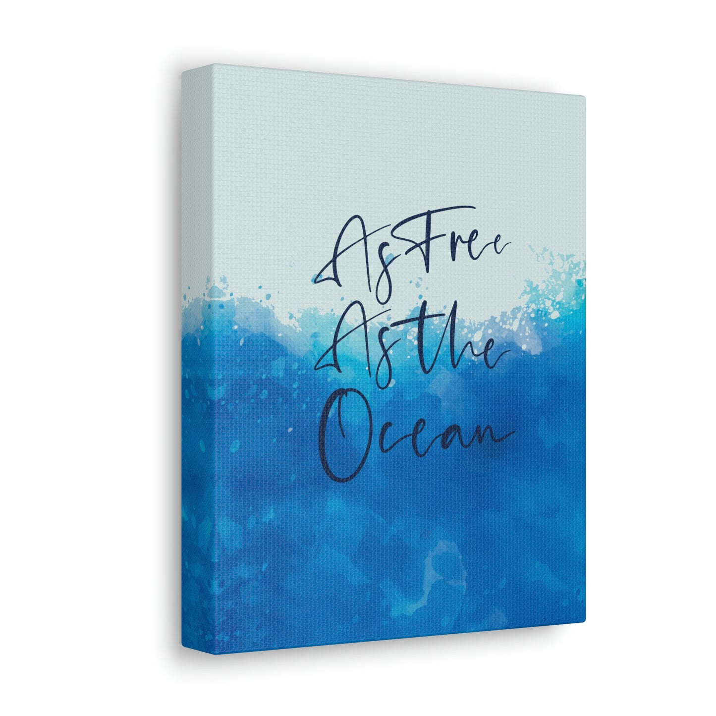 As Free As The Ocean Relationship Quotes Aesthetic Classic Art Canvas Gallery Wraps